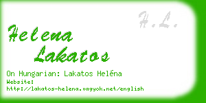 helena lakatos business card