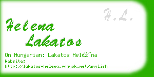 helena lakatos business card